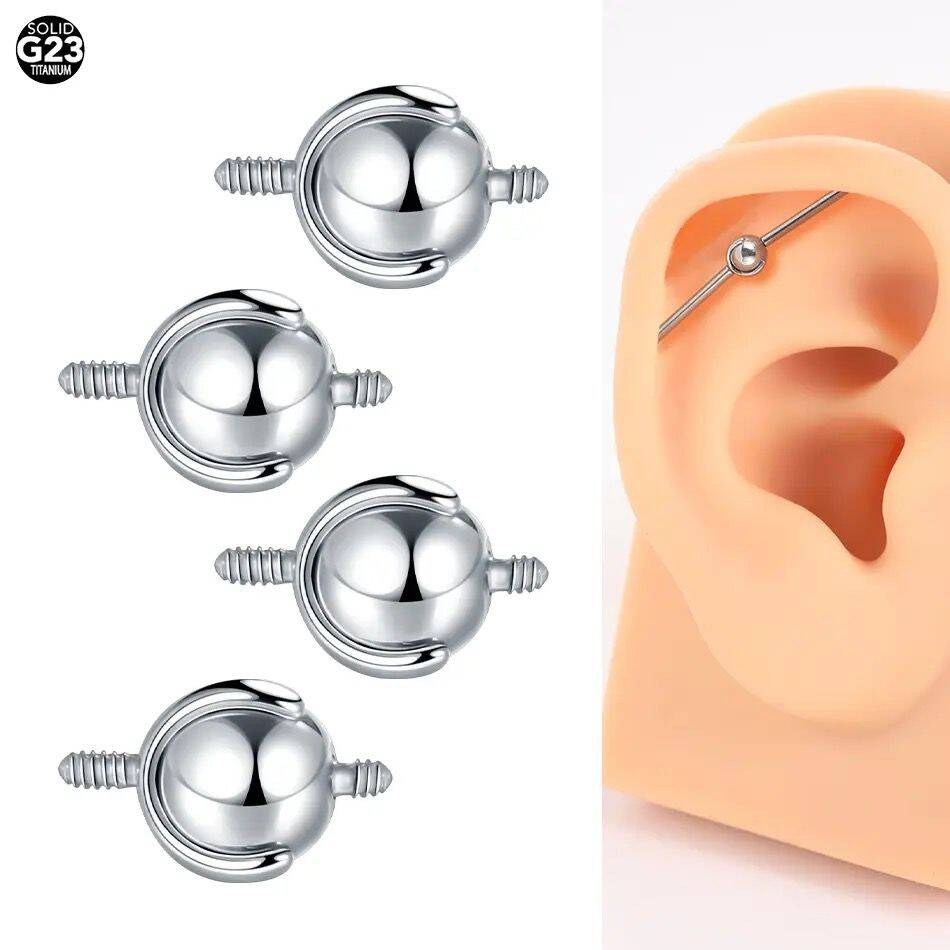 Body Jewelry Replacement Ball - Piercing d'haltère industriel en titane, boule