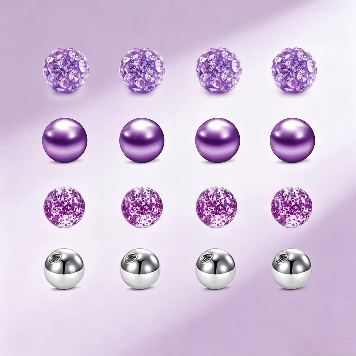 Body Jewelry Replacement Ball - Lot de 16 billes de remplacement