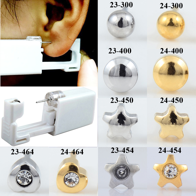 Body Jewelry Jewelry Box - Kit de perçage d'oreille jetable sans