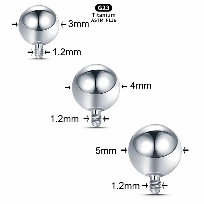 Boule filetée intérieure en ti - Body Jewelry Replacement Ball avis et prix