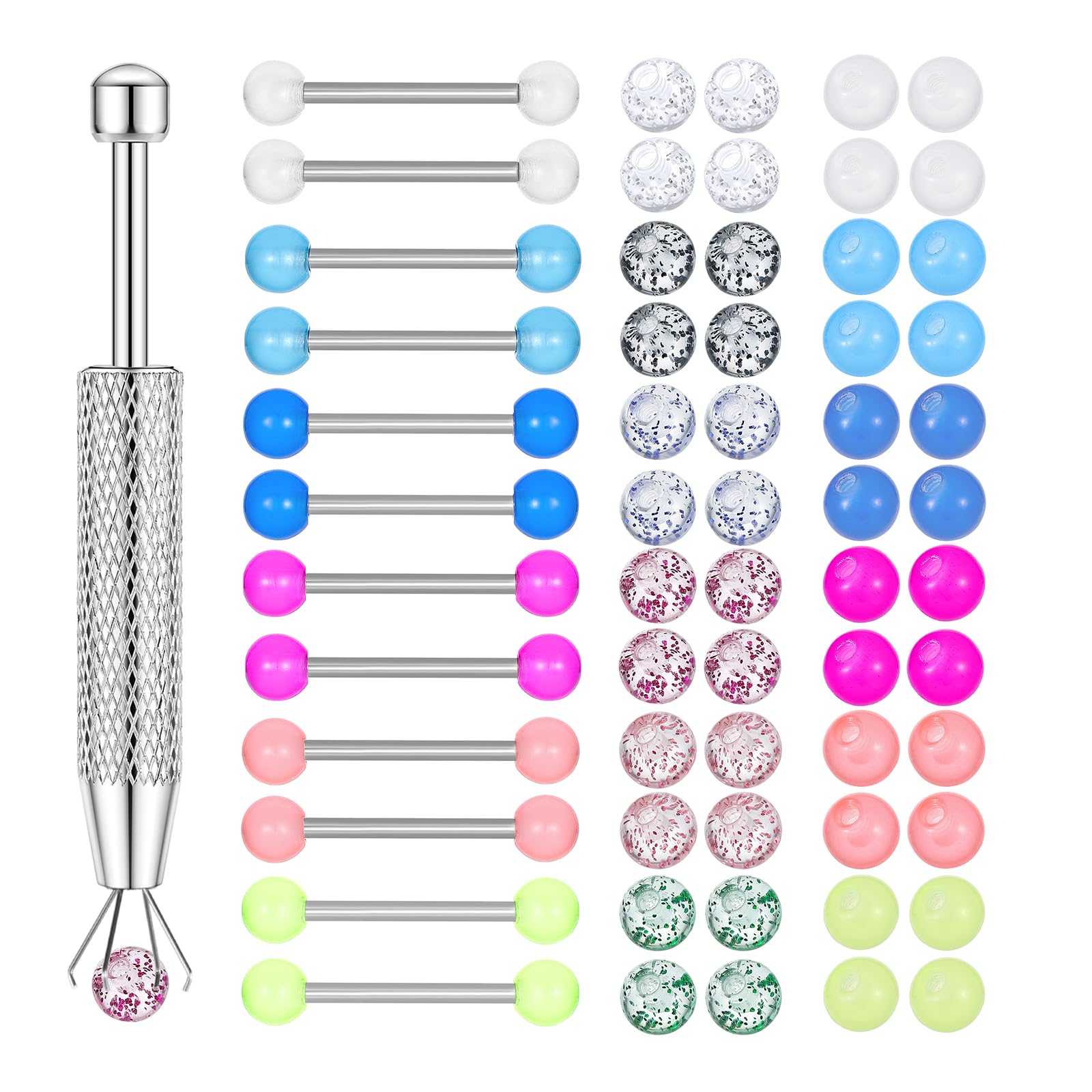 12PCS Barbell Anneaux de mamel - Body Jewelry Replacement Ball avis et prix